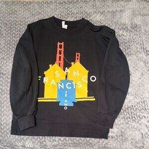 Black San Francisco Graphic Sweatshirt